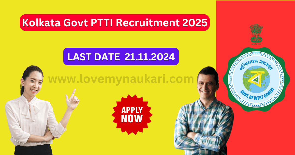 Kolkata Govt PTTI Recruitment 2025